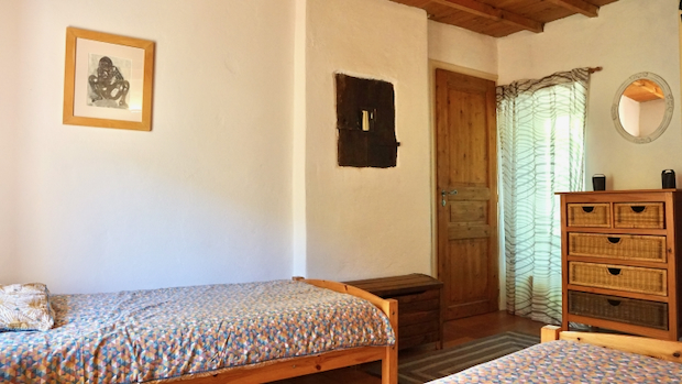 Hibou bedroom in the Gîte Vert